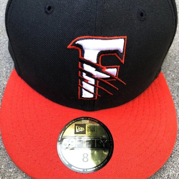 NEW ERA Fresno Grizzlies Minor League Fitted Hat 8 Men's 59Fifty Cap MiLB Black​ - Picture 3 of 7